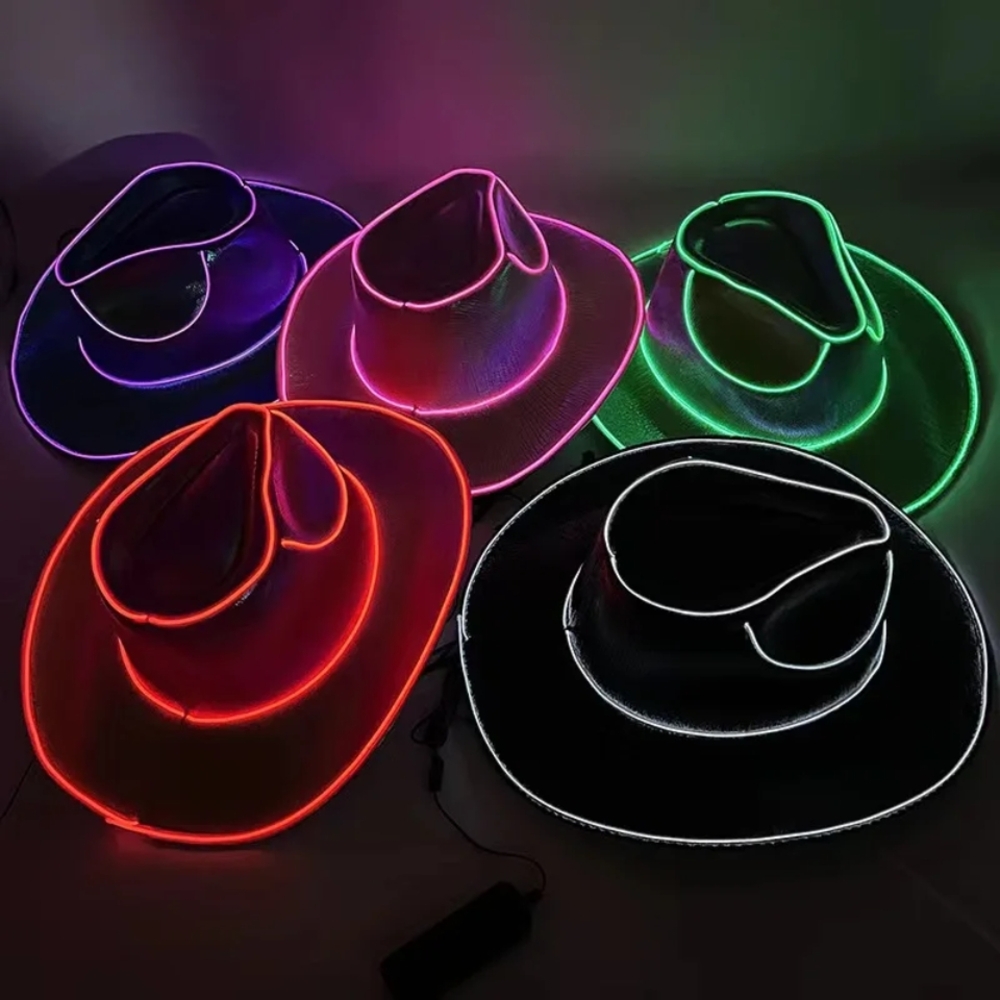 Vibrant LED Cowboy Hats